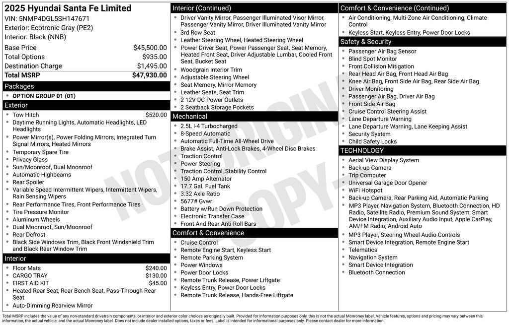 hyundai santa fe 2025 5NMP4DGL5SH147671 image hyundai santa fe 2025 5NMP4DGL5SH147671 image